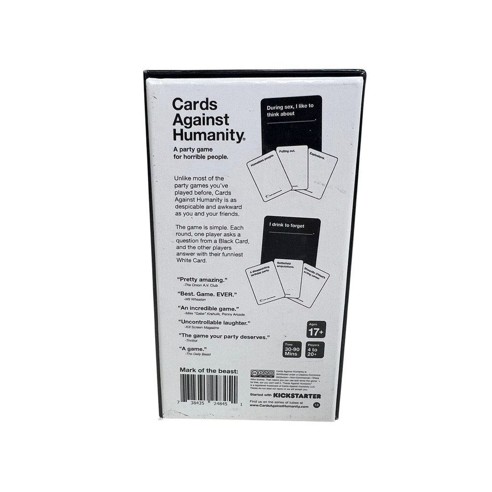 Cards Against Humanity Base Set Version 1.6 Adult Party Card Game OFFICIAL - Picture 2 of 7